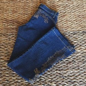 Arden B jeans. Dark blue color w/design. Size 2